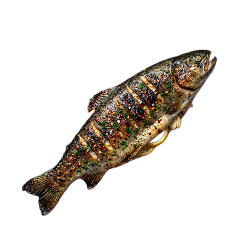 ФОРЕЛЬ РІЧКОВА НА ВУГЛЯХ