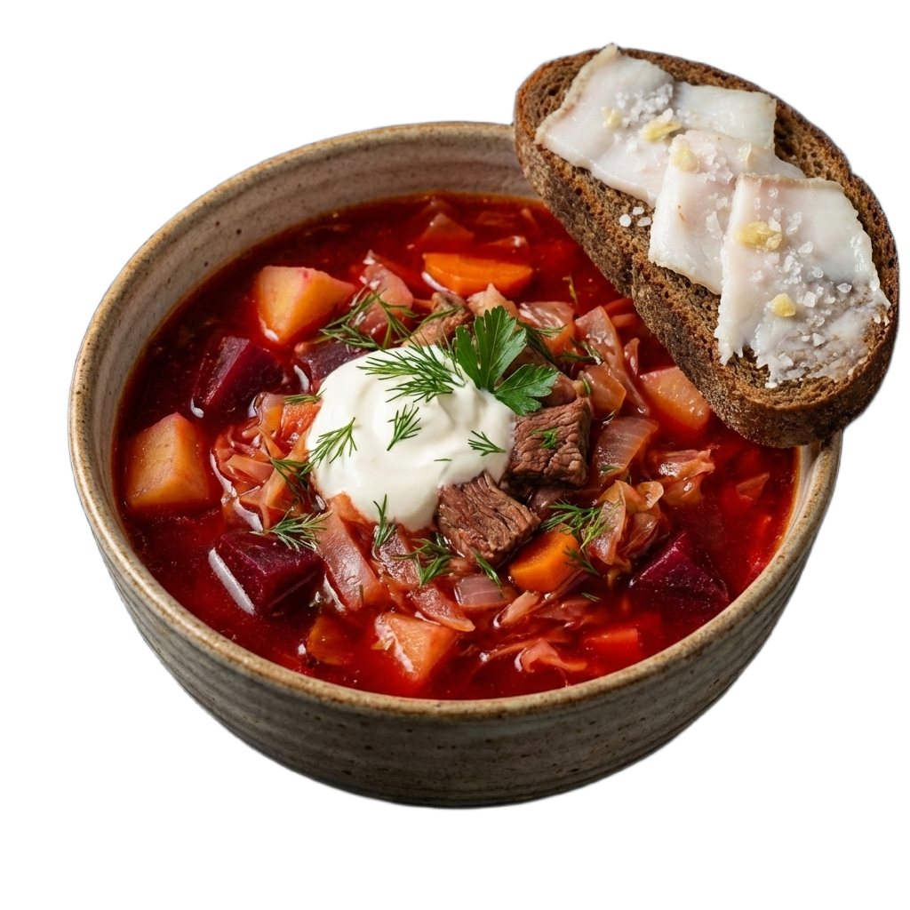 БОРЩ УКРАЇНСЬКИЙ з салом