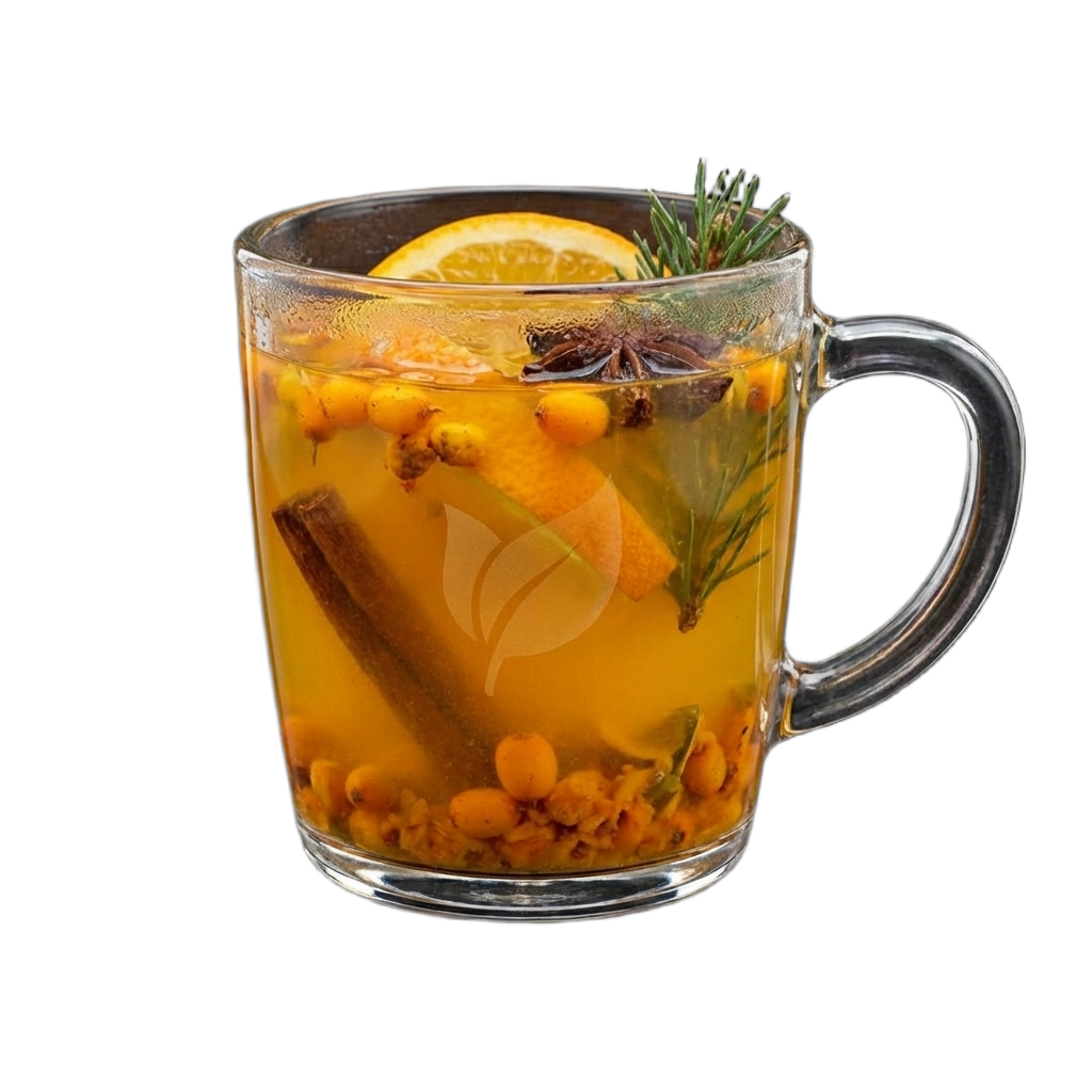 ЧАЙ З ОБЛІПИХИ І АПЕЛЬСИНУ